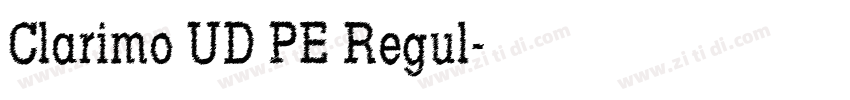 Clarimo UD PE Regul字体转换
